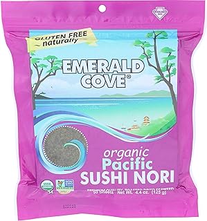 Emerald Cove Silver Grade Organic Pacific Sushi Nori, 50 ct