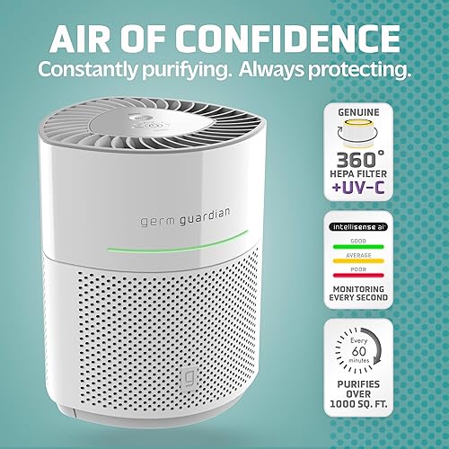 Miniatura 2 de Germ Guardian AirSafe+ Purificador de aire inteligente AC3000W + GermGuardian Filter V Toxin Clear HEPA Filtro de repuesto para purificador de aire