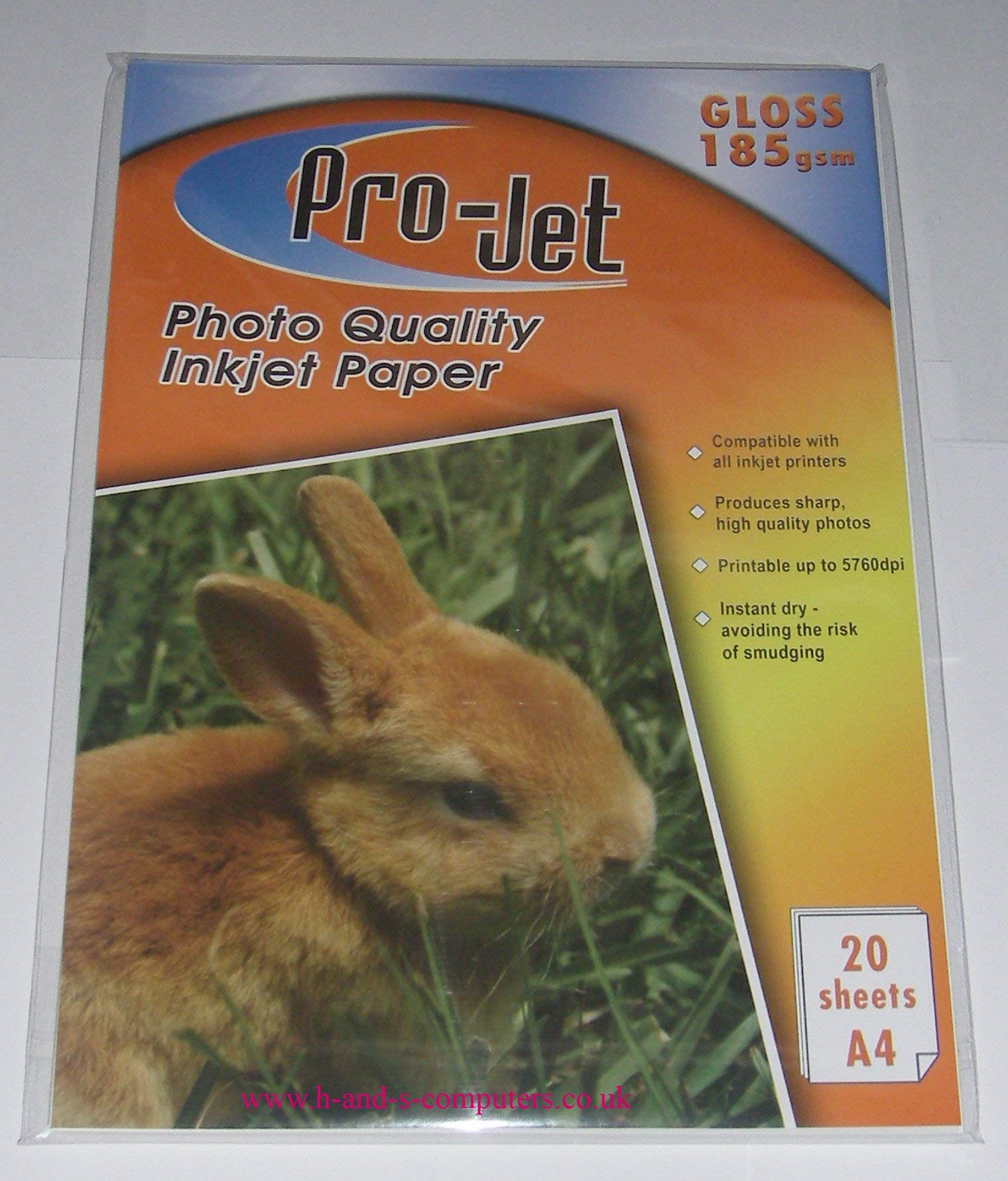 200 Blätter A4 185GSM Projet Glänzend Fotopapier