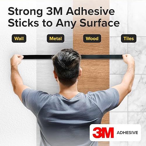 Miniatura 5 de Cinta magnética flexible, 2 unidades, tira magnética con fuerte autoadhesivo, rollo magnético para manualidades y proyectos de bricolaje, imanes