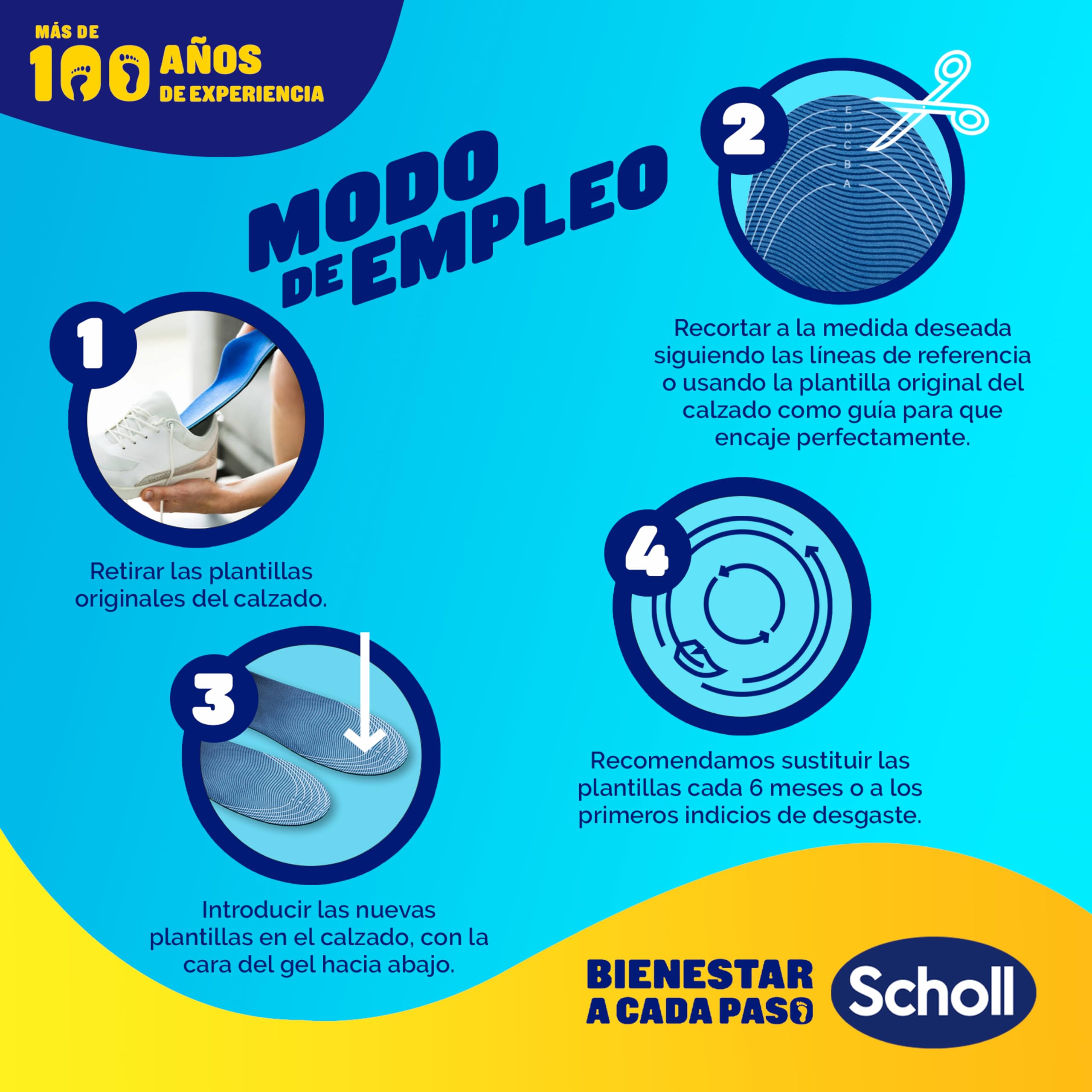 Dr. Scholl's Plantillas GelActiv Sport Hombre Talla 40-46,5 Calzado Deportivo