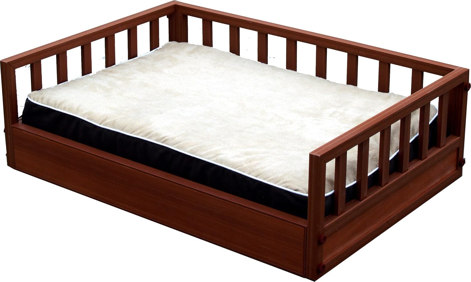 NewAgePet Indoor/Outdoor Raised Pet Bed, Large, Chestnut