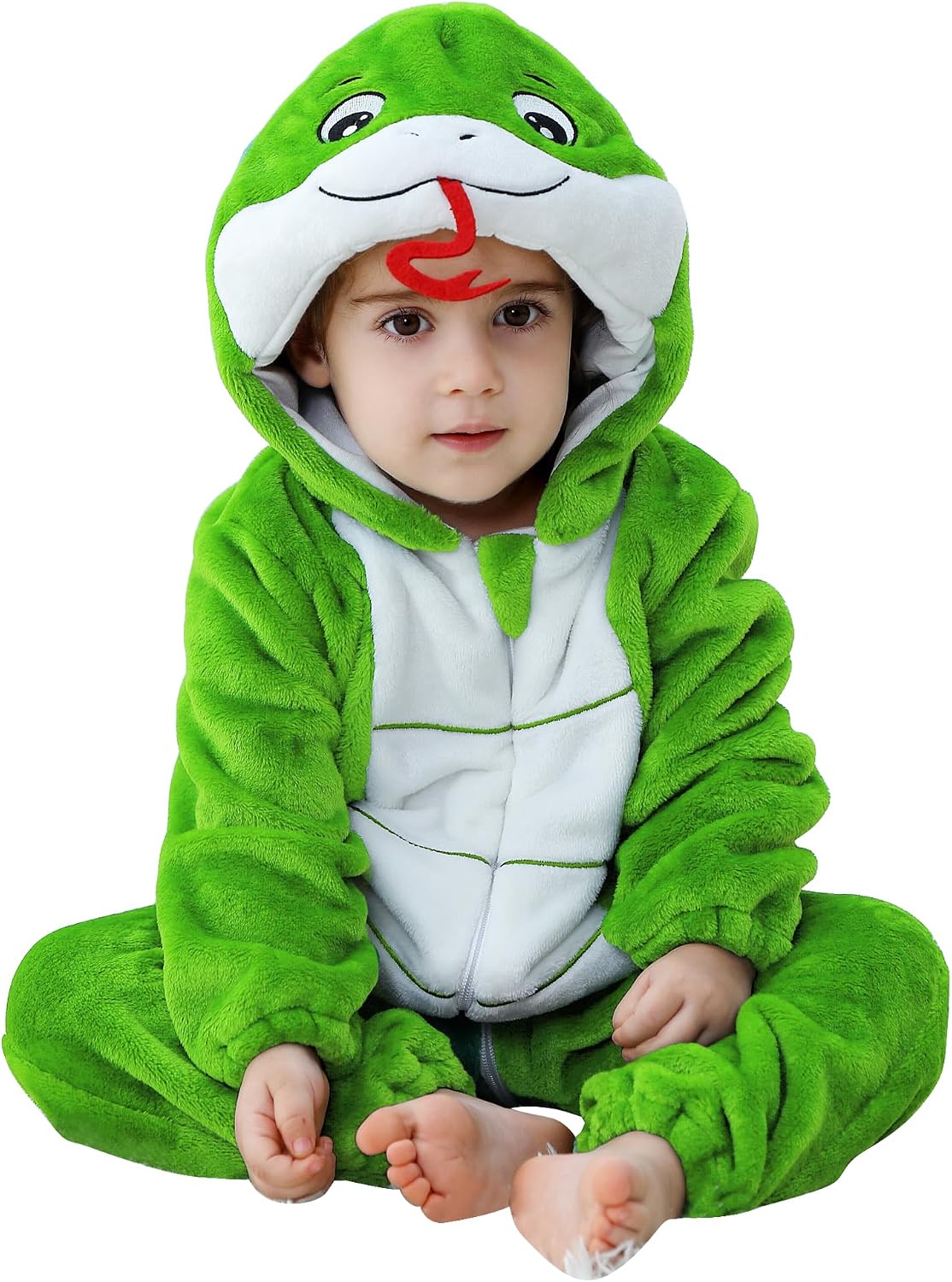 Baby Animal Cosplay Costume Toddler Infant Romper Cartoon Jumpsuit Flannel Halloween Outfits