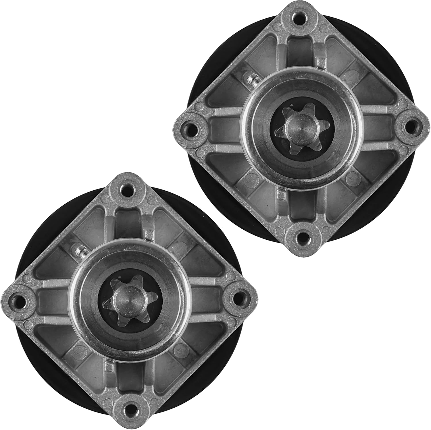 Caltric 2 Spindle Assembly Compatible with MTD Compatible with Cub Cadet 6180430 6180240 9180240 9180430 A B C