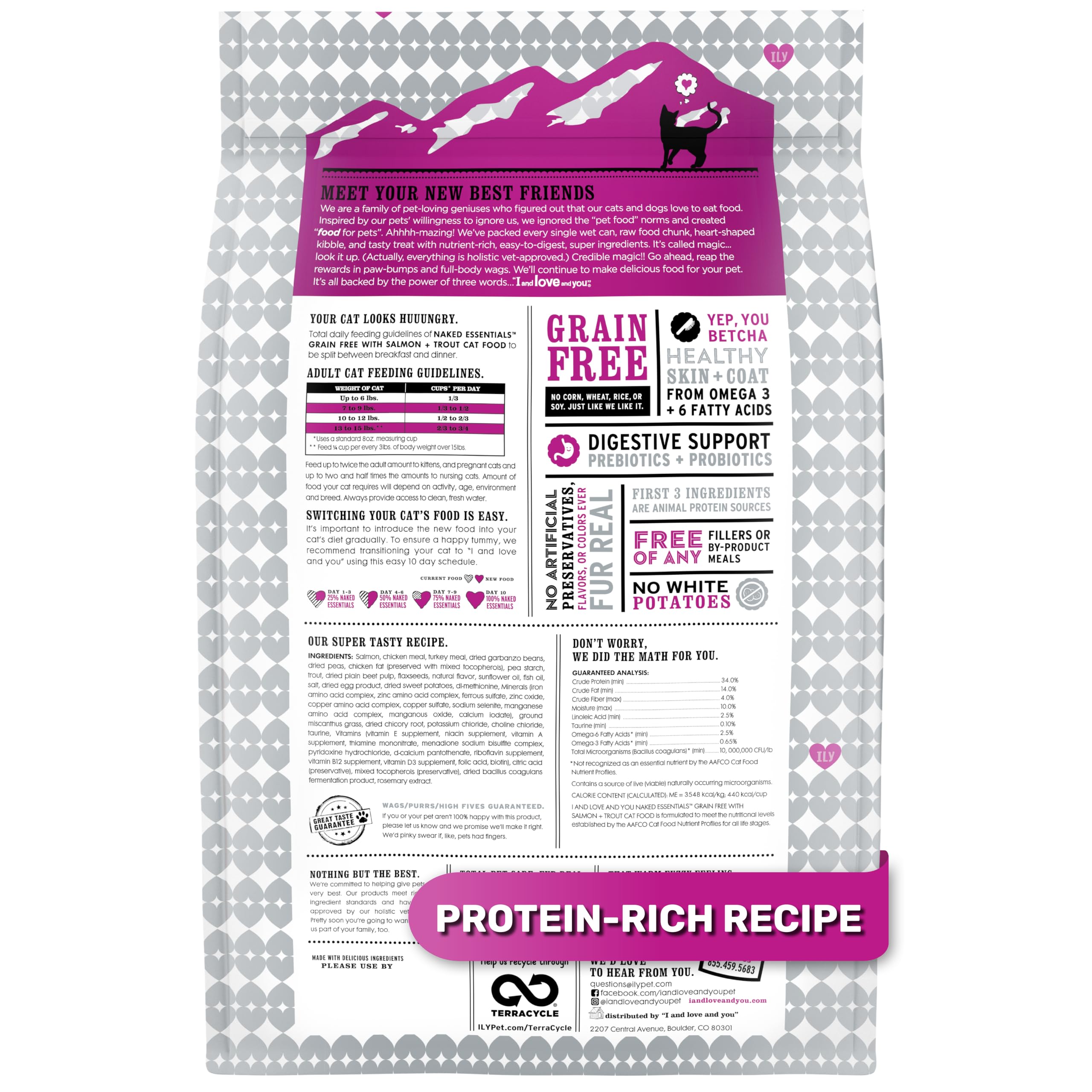 I and love and you Naked Essentials Katzentrockenfutter - Lachs + Forelle - Getreidefrei, Echtes Fleisch, ohne Füllstoffe, Präbiotika + Probiotika, 5,0 kg Beutel