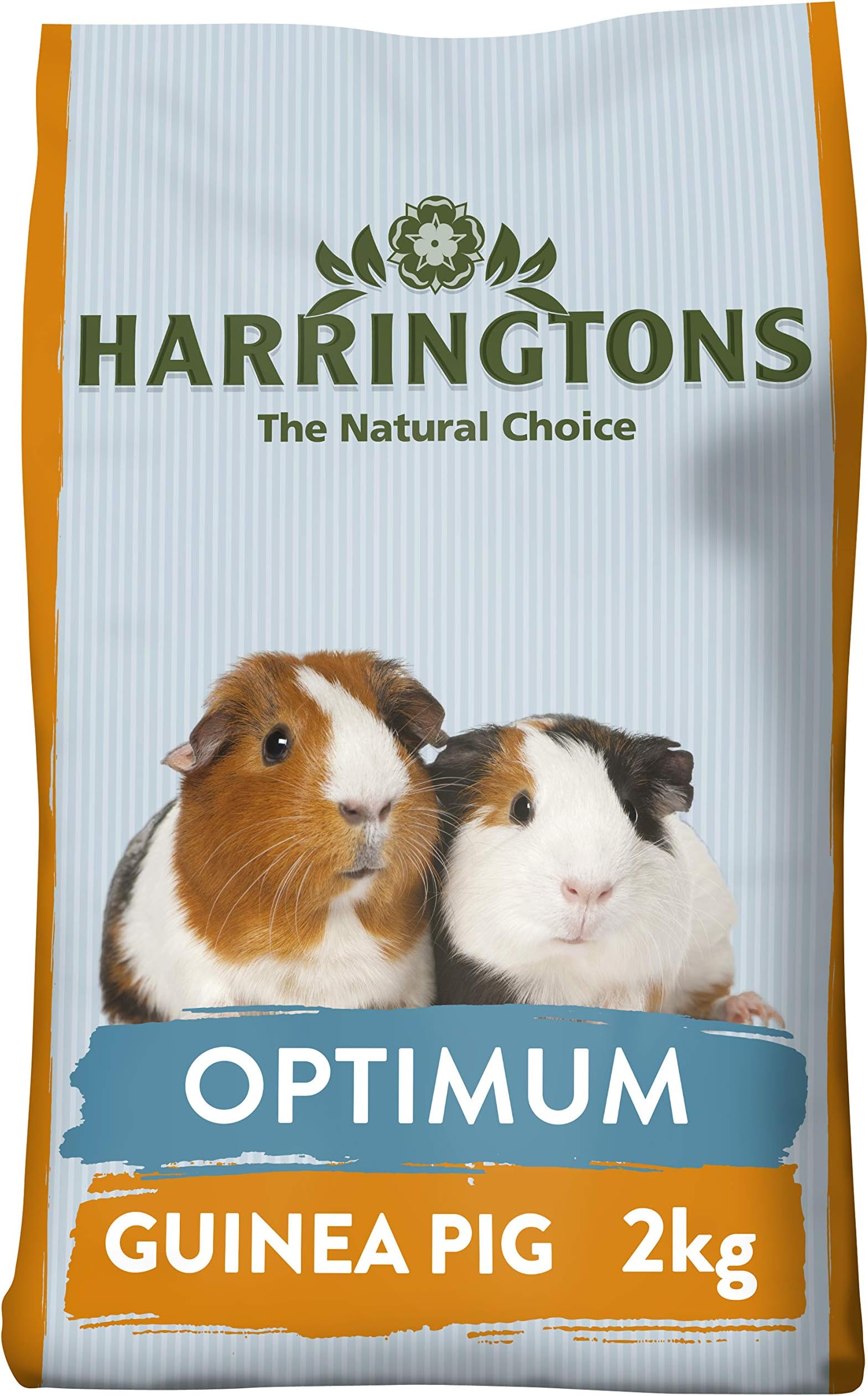 HARRINGTONSOptimum Guinea Pig Food 2kg (Pack of 4) - Balanced, Wholesome & Tasty
