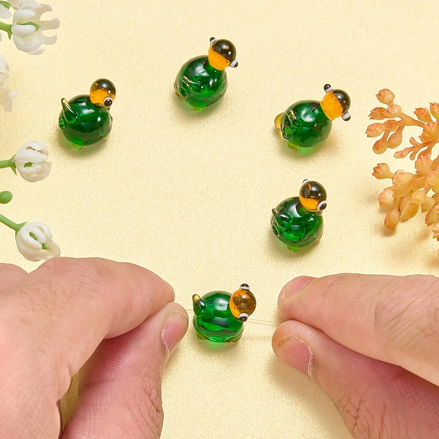 6Pcs Lampwork Glass Beads for Jewelry Making Cute Handmade Ocean Animal Turtle Beads for DIY Summer Theme Bracelet Necklace Earrings - Image 5