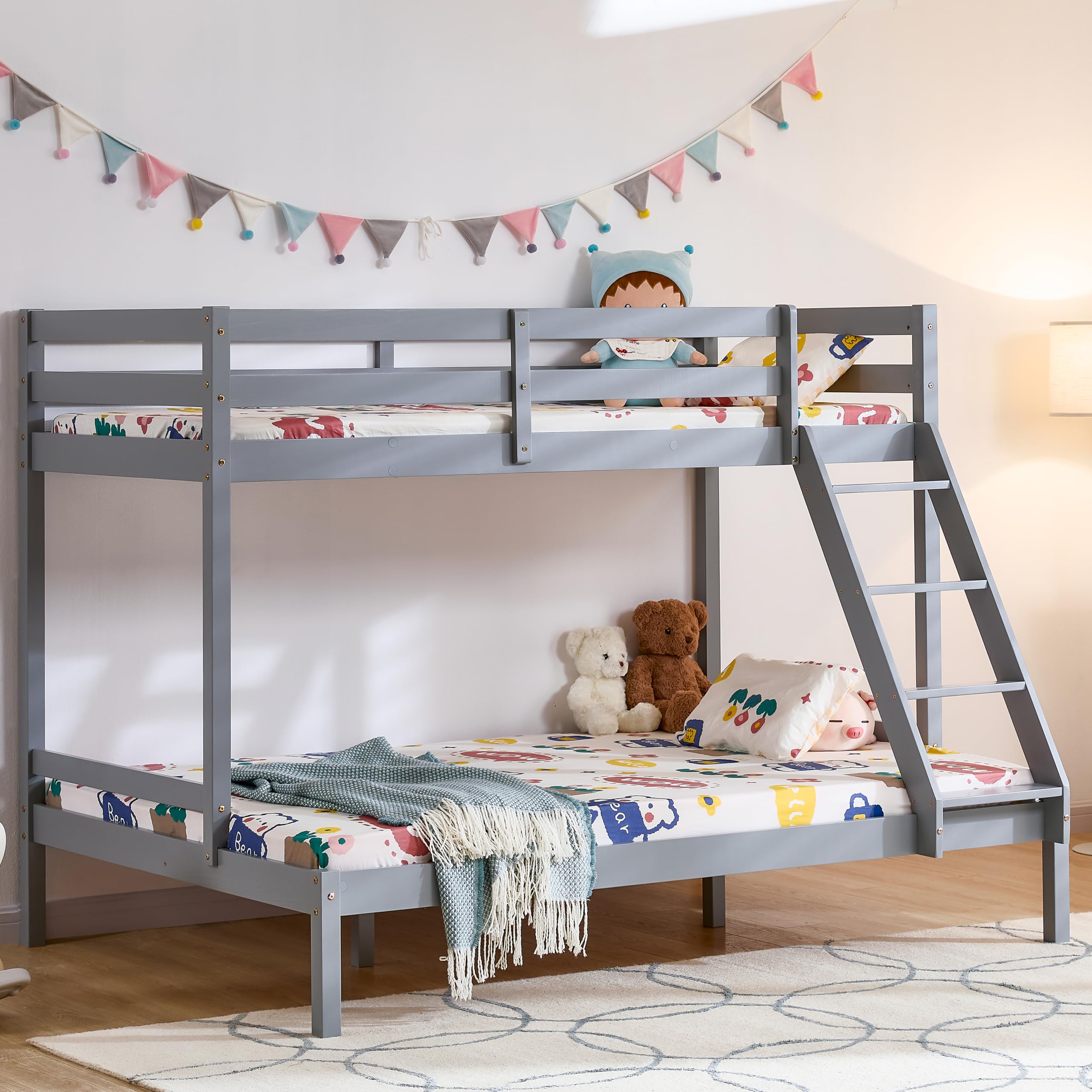 Vida Designs Sydney Triple Sleeper Bunk Bed - Grey