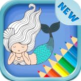Coloring Book And Drawing Mermaid