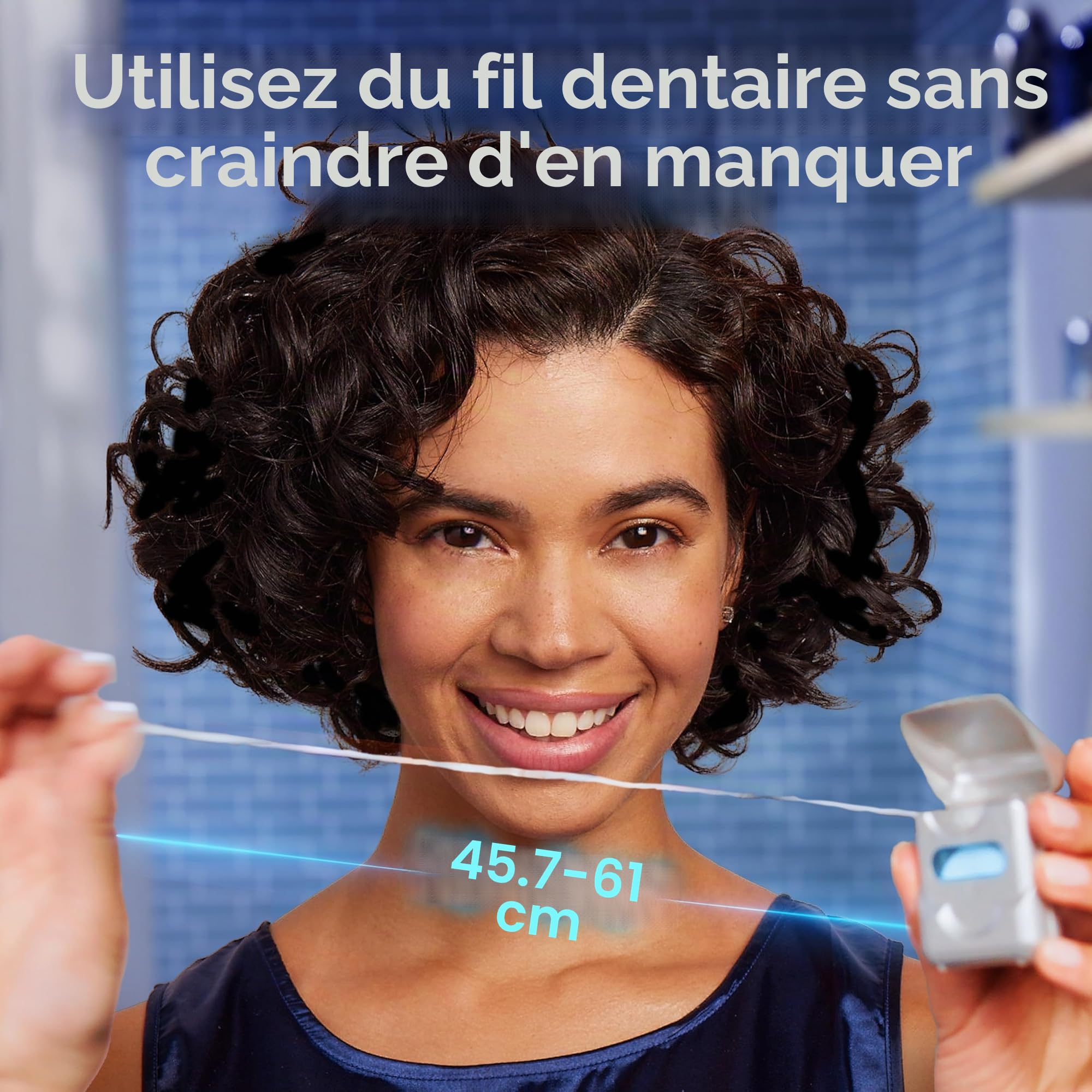 Oral-B Glide Pro-Health Lot de 6 fils dentaires pour nettoyage en profondeur Menthe 40 m