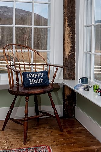 Miniatura 2 de Chandler 4 Corners Almohada decorativa de lana azul con gancho a mano de Happy Hour diseñada por artistas, almohada de pub y bar para sofás y camas,