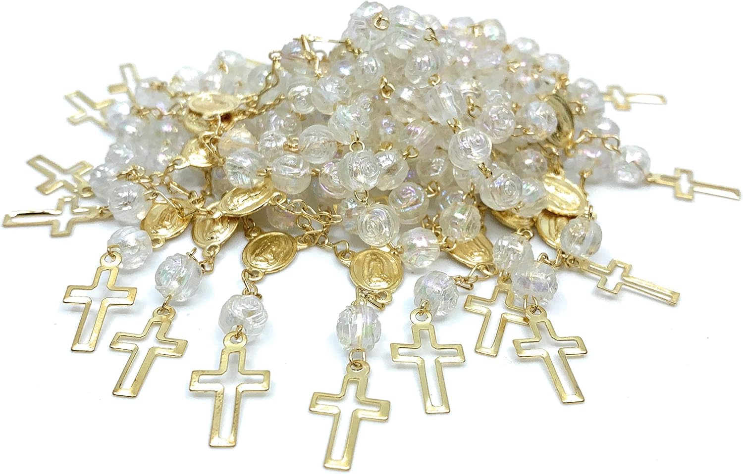 Creations Mini Rosaries 25pcs /Recuerdos De Bautizo