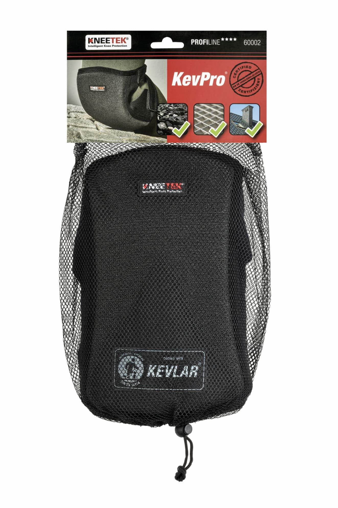 KNEETEK Genouillères Kevlar kurzzeitig jusqu'à 1300 °C résistant à la chaleur, 1 pièce, 60002