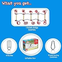 Vista 5 de Lily's Things Accesorio de puente Rickety - Accesorios de doble línea de holgura y línea ninja - exclusivamente con nuestros juegos de cursos