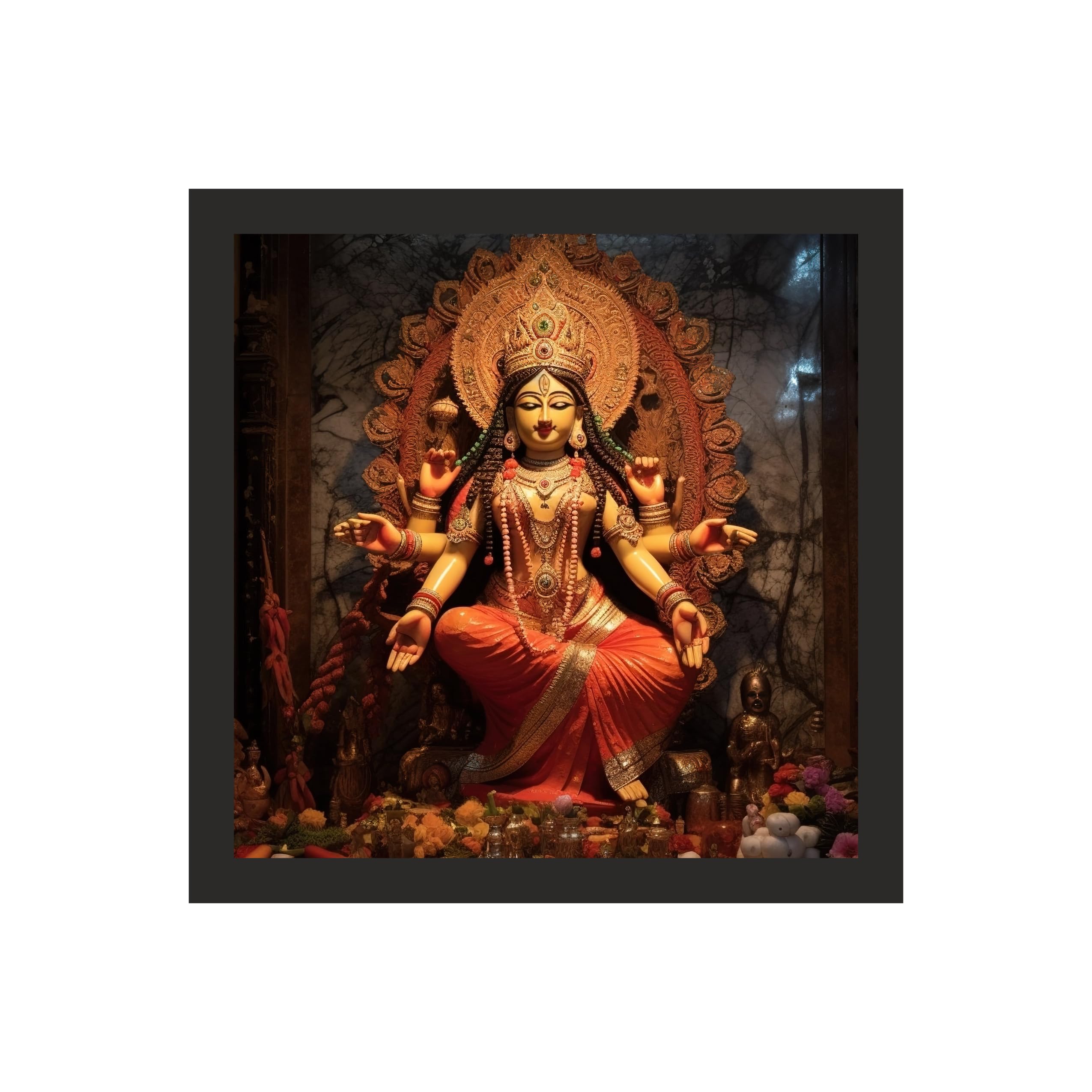 Triumphant Maa Durga Wall Art
