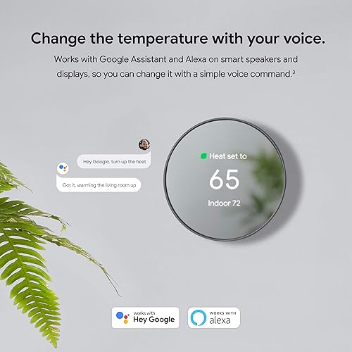 Miniatura 11 de Termostato Google Nest - Termostato inteligente para el hogar - Termostato programable con Wifi - Niebla