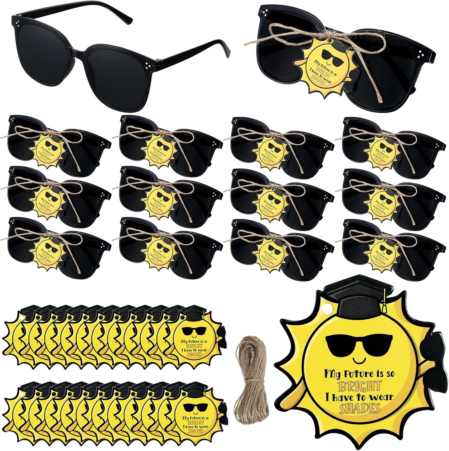 Graduation Gifts Kids Sunglasses My Future Is Bright I Have to Wear Shades Cards Graduation Party Favor