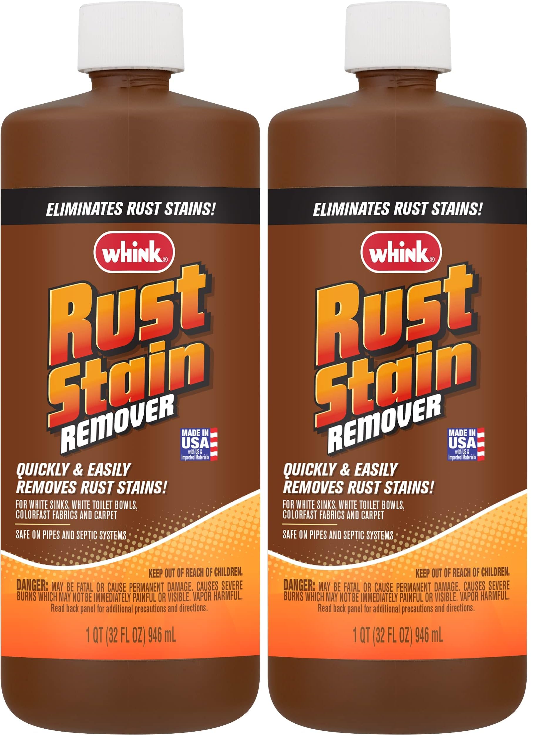 Whink 1232 Rust Stain Remover, 32 Oz (Pack of 2)