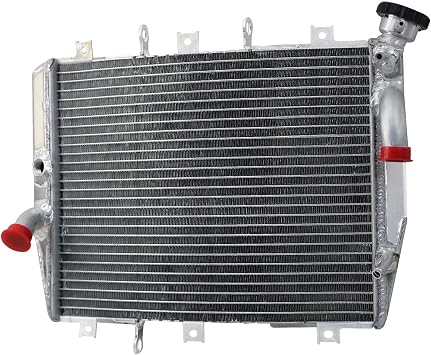 Radiator for 1998-2008 Kawasaki ZZR600 Ninja ZX6R ZX600J ZX600G, Full Performance Aluminium Motorcycle Cooling Radiator