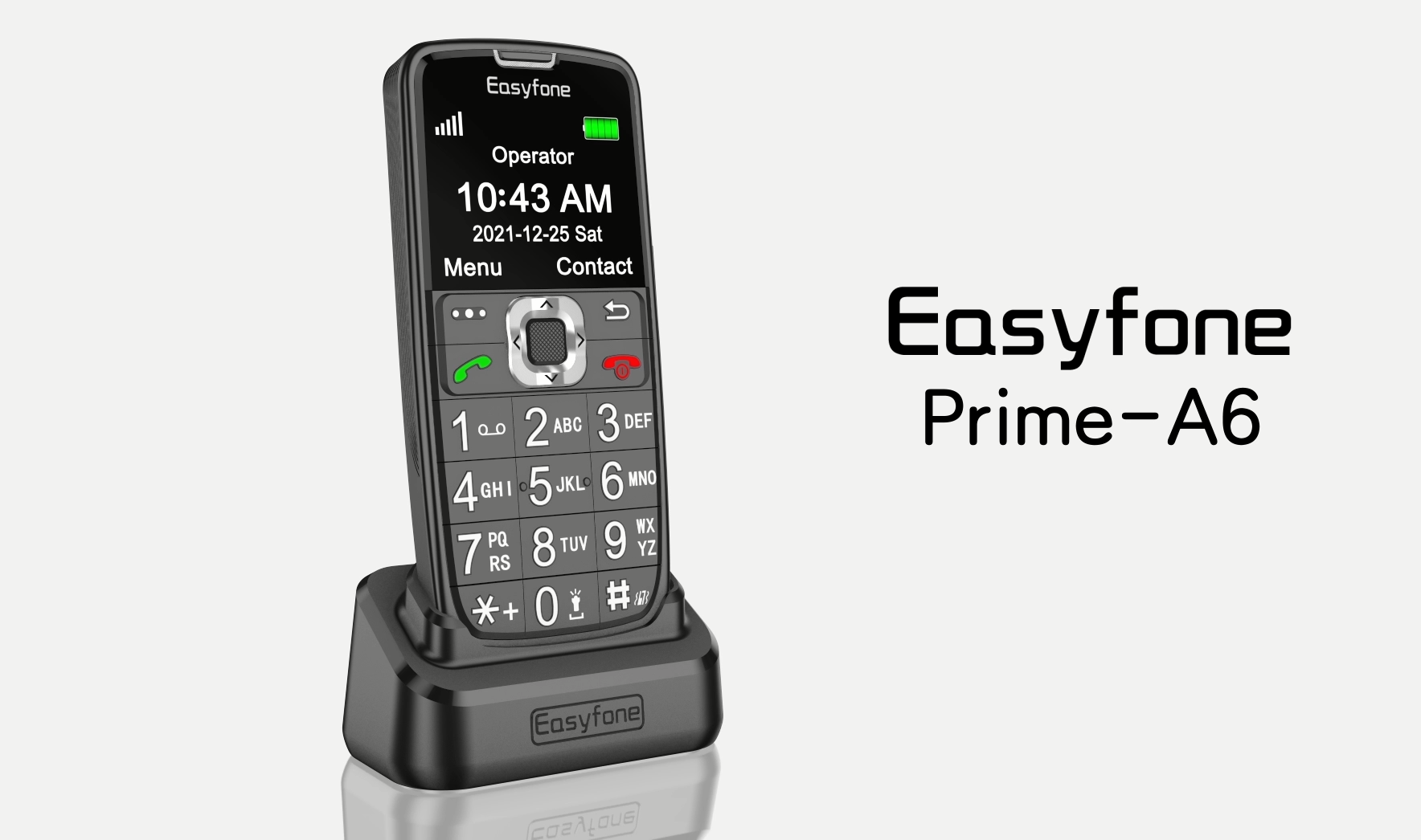 Easyfone Prime-A6 4G Volte Easy-to-Use Feature Cell Phone | Big Buttons ...