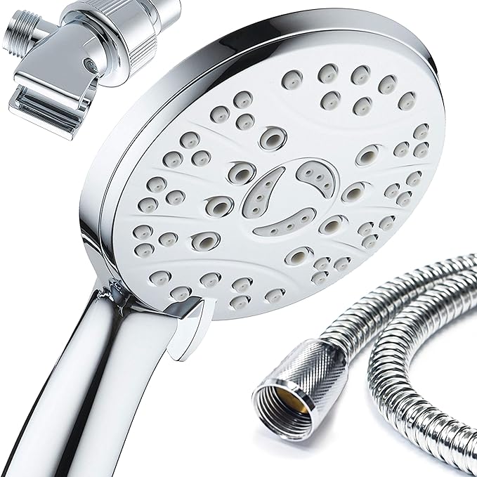 Regadera de Mano de Alta Presión AquaSpa 6 Funciones, Manguera 6 Pies miniatura 7