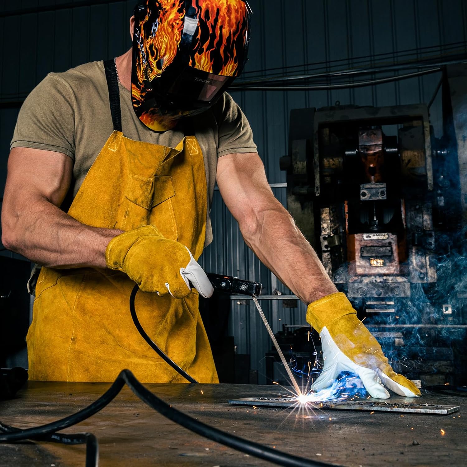 TOOLIOM Welding Electorde Holder 160AMP Welding Rod Plier for ARC Welding Machine Welding Clamp for TL-135S/TL-135M