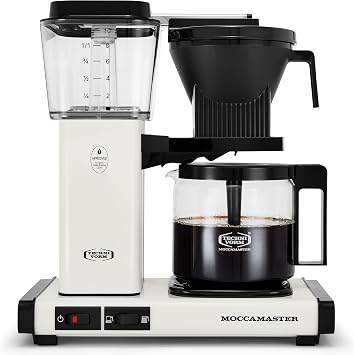 Moccamaster 53933 KBGV Select 10-Cup Coffee Maker, Off-White, 40 ounce, 1.25l