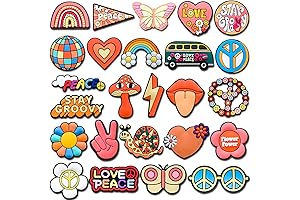 Groovy Hippie Shoe Charms for Crocs