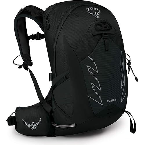 Osprey Women's Tempest 20 Hiking Backpack, Stealth Black, Medium/Large