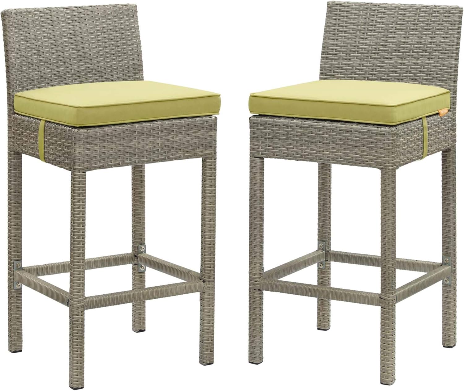 Ergode Maine Outdoor Patio Dining Armchair Set of 2 | Synthetic Wood Grain Plank Boards | Powder-Coated Aluminum Frame | Ideal for Contemporary Outdoor Dining