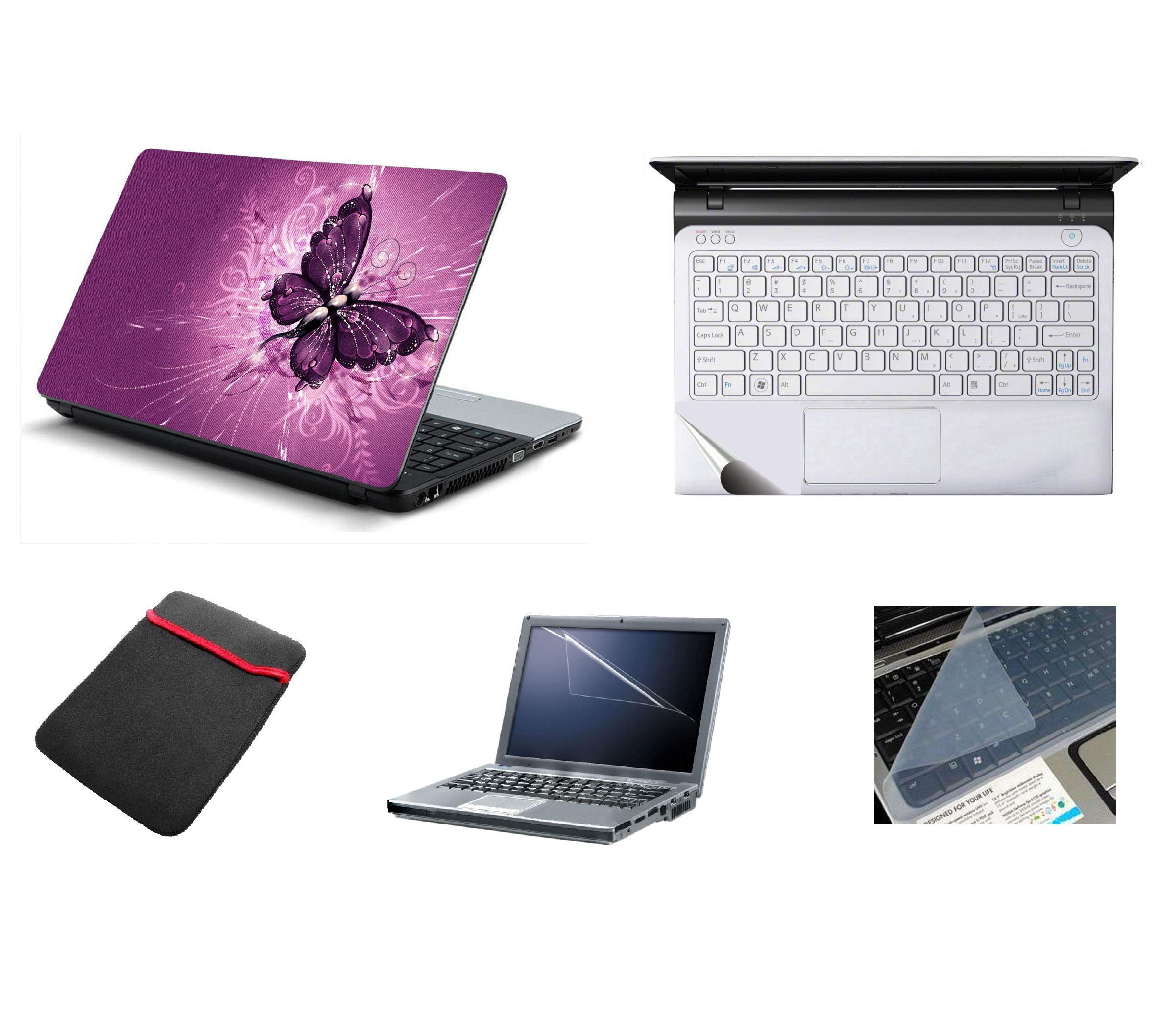 NAMO ART 5-in-1 Laptop Accessories with Laptop Sleeve, Laptop Screen and KeyBoard Protector, Trackpad Skin (Multicolour) (B074LVXCY5) Amazon Price History, Amazon Price Tracker