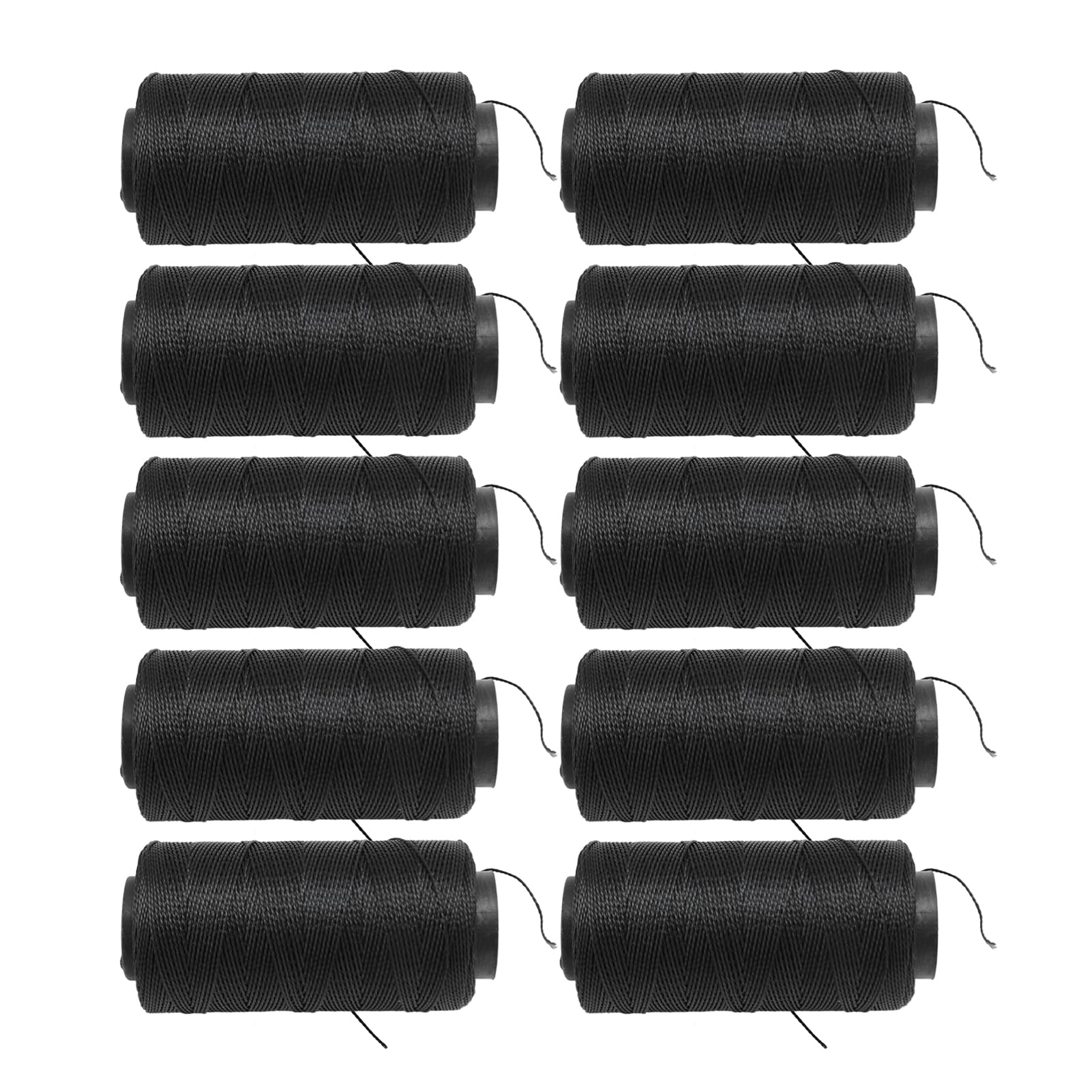 Hilo elástico negro de nailon de alta resistencia, 10 Uds. Para coser, bordar y acolchar