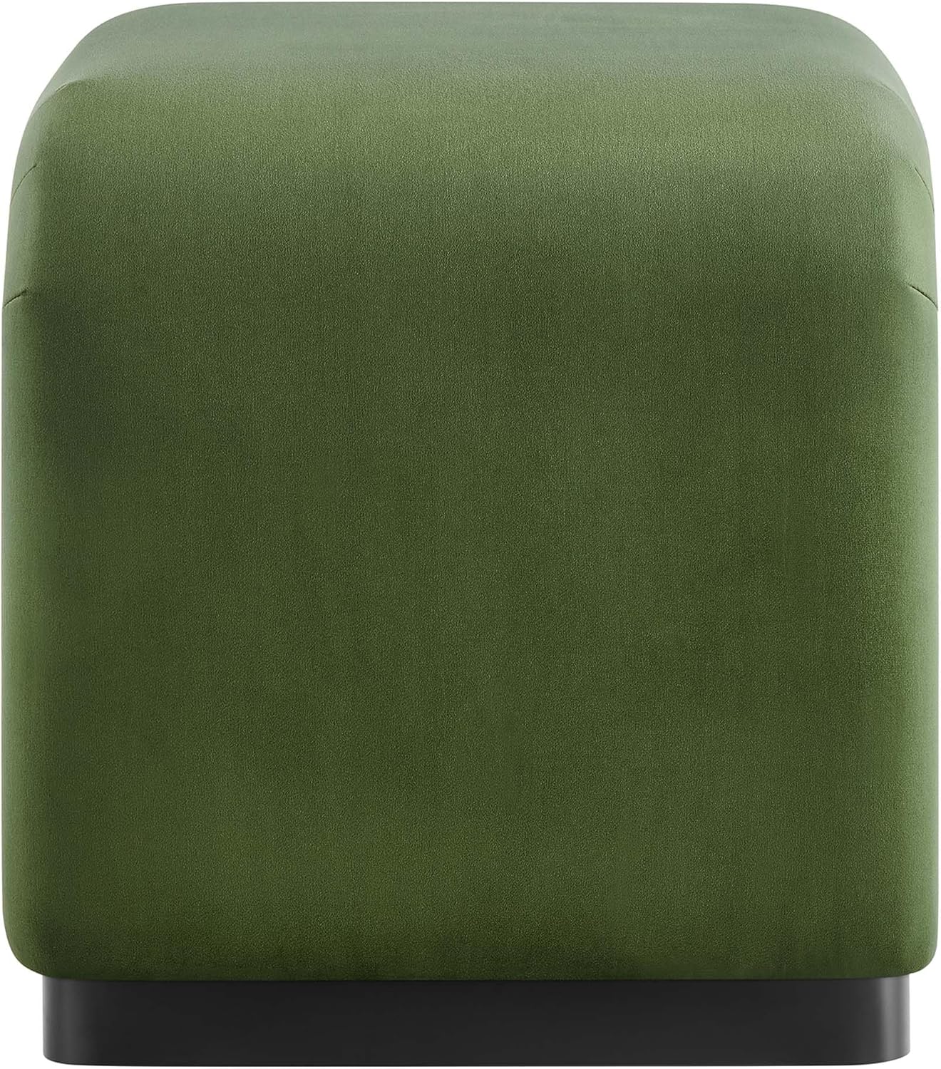 Modway EEI-6733-BLK-MOS Koda Performance Velvet Waterfall Stool, Black Moss Green