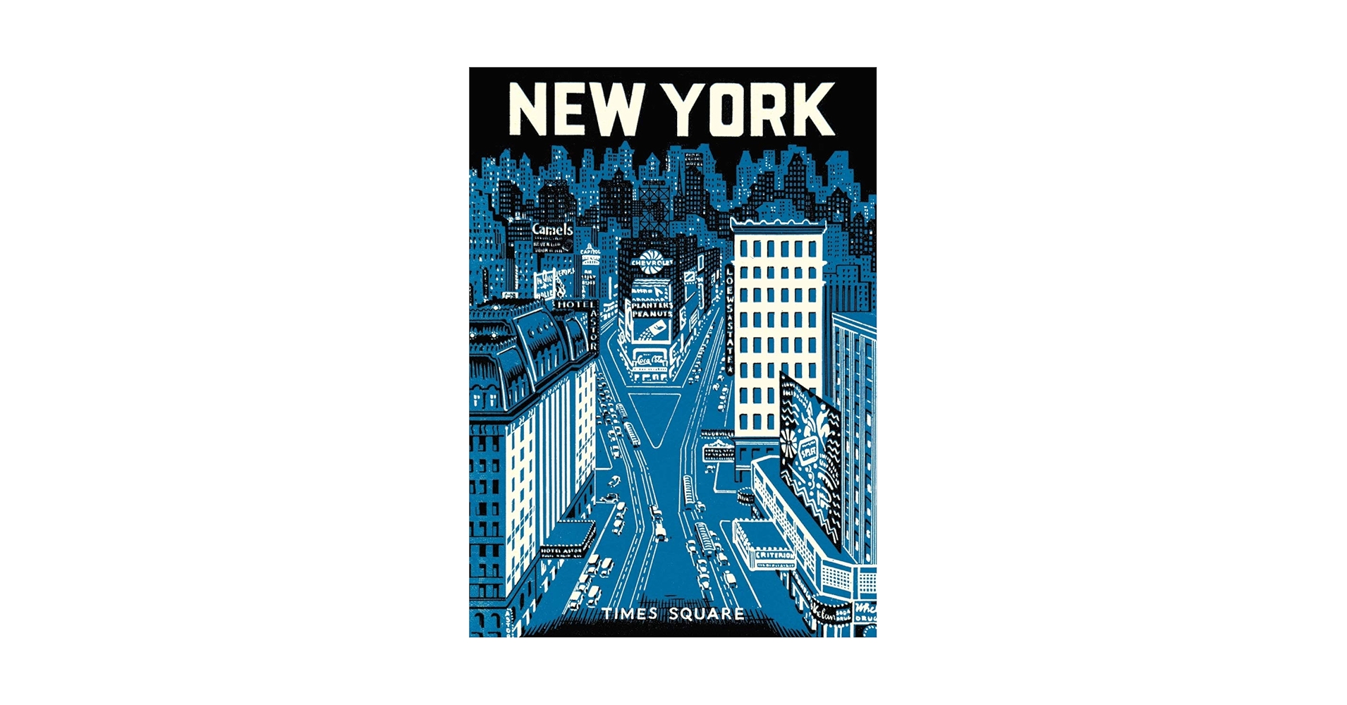 カヴァリーニ　ニューヨークポスター Amazon.com: Cavallini & Co. New York Times Square 2