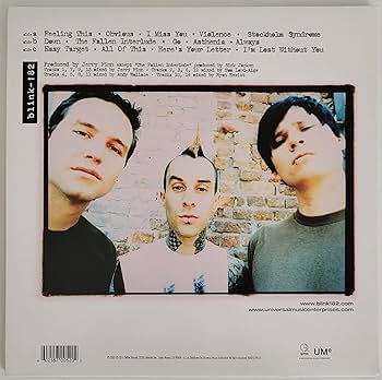 Travis Barker Mark Hoppus Tom Delonge signed Blink album