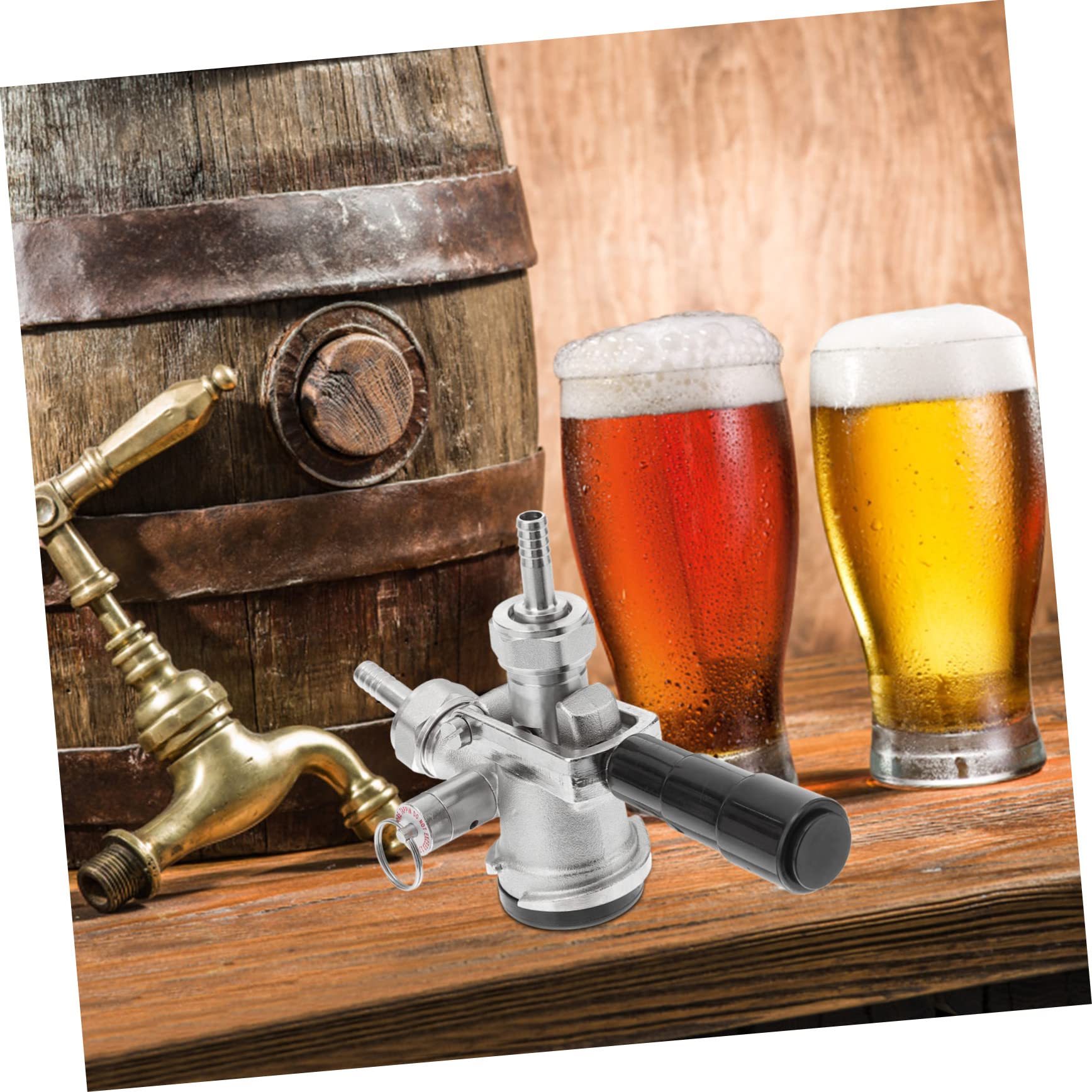 Cabilock Acoplador De Barril d System Grifo De Cerveza Dispensador De Barriles Accesorios para Cerveza