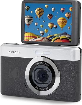 Kodak PIXPRO C1 Kompakt Dijital Kamera ile 4X Zoom 13MP 2.8 inç LCD LED Flaş Full HD 1080 p Video Kayıt Artı bir Ücretsiz 16 GB Hafıza Kartı