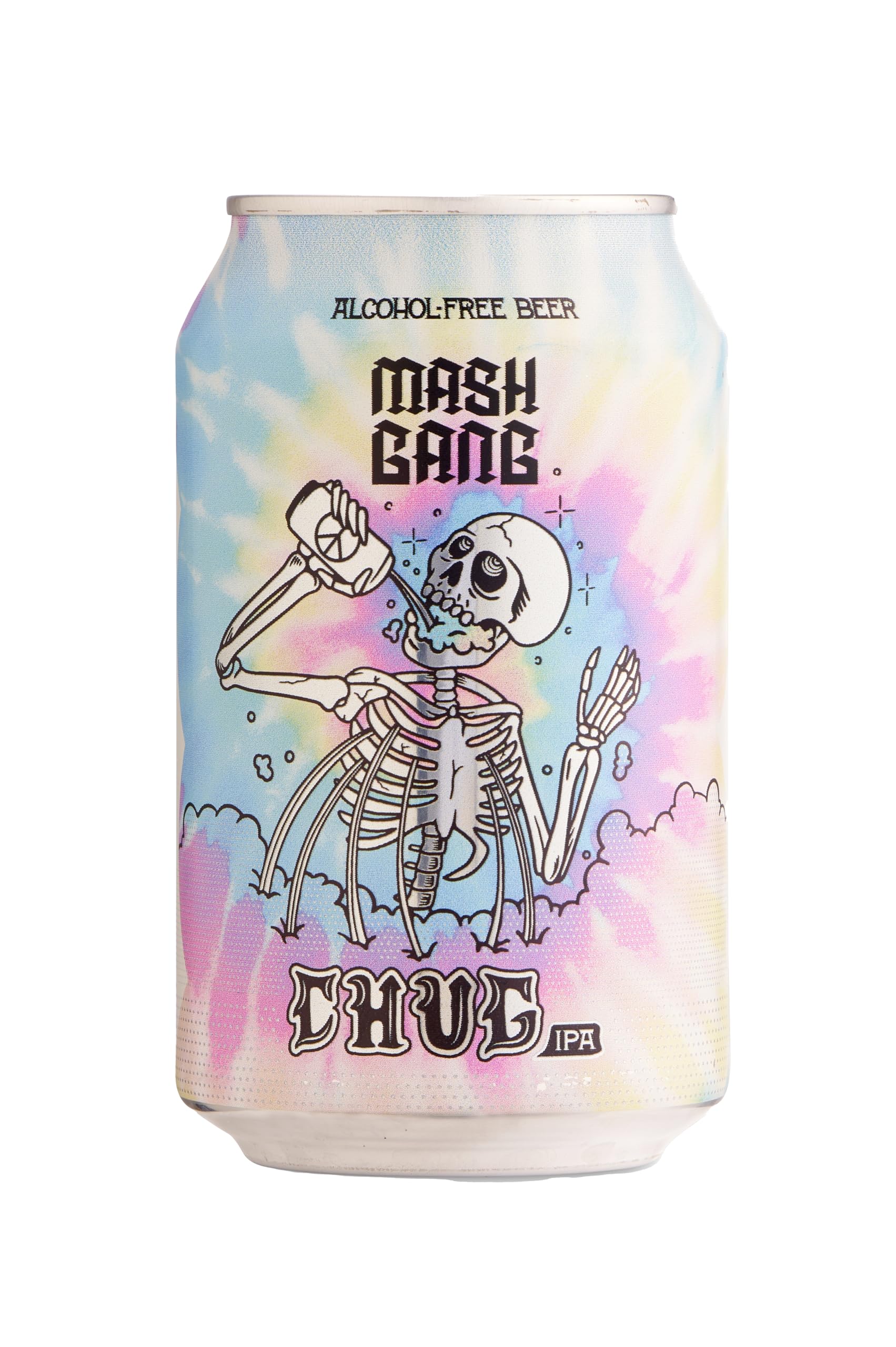 Mash Gang Chug Non Alcoholic Hazy IPA 12 Pack, Alcohol Free Craft Beer, Juicy Tropical NA Beer, 12 x 330ml