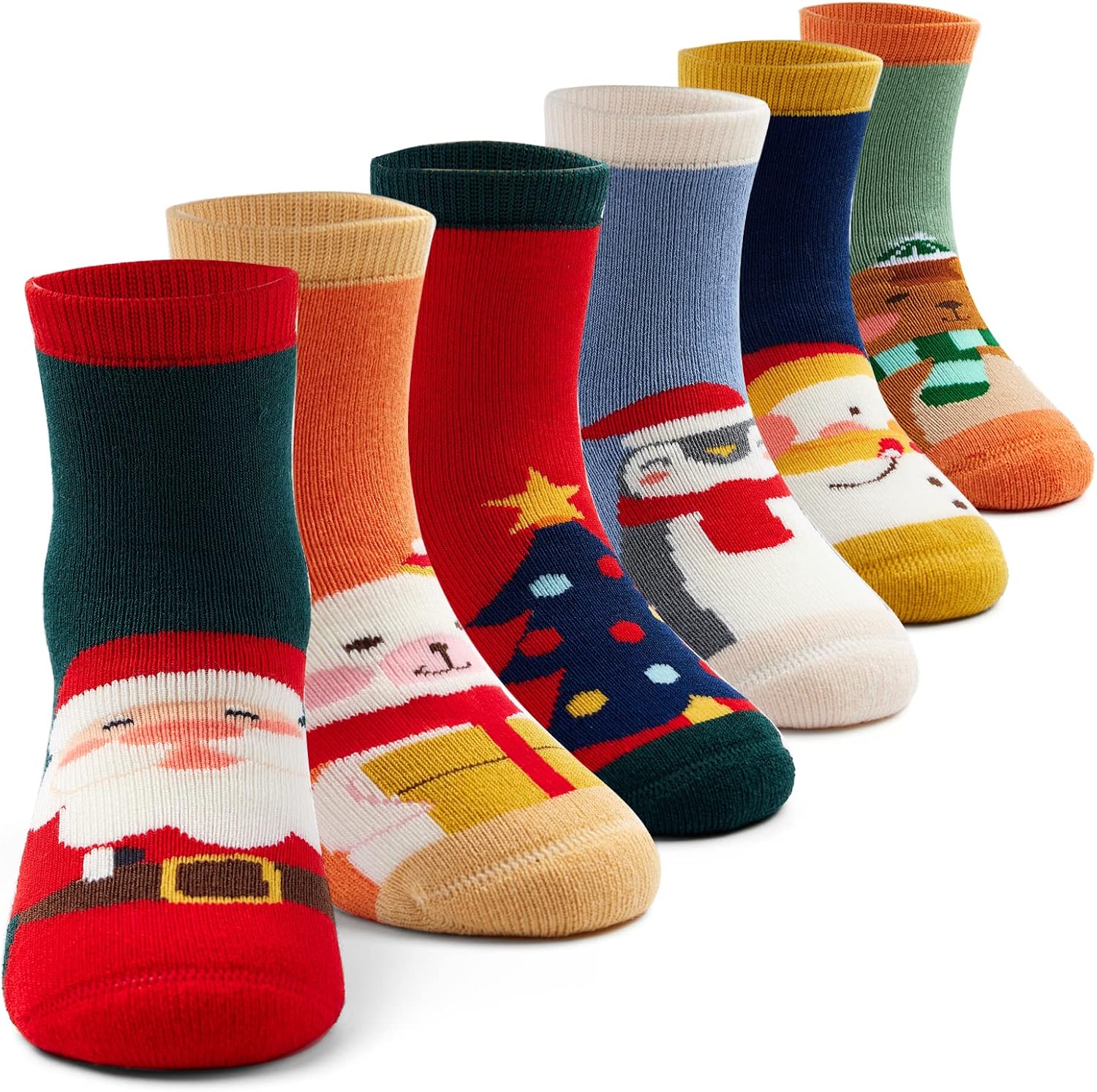Chaussettes En Laine PROETRADE Pour Enfants - Lot De 6 Paires - Chaudes Et Confortables Pour Hiver Et Noël