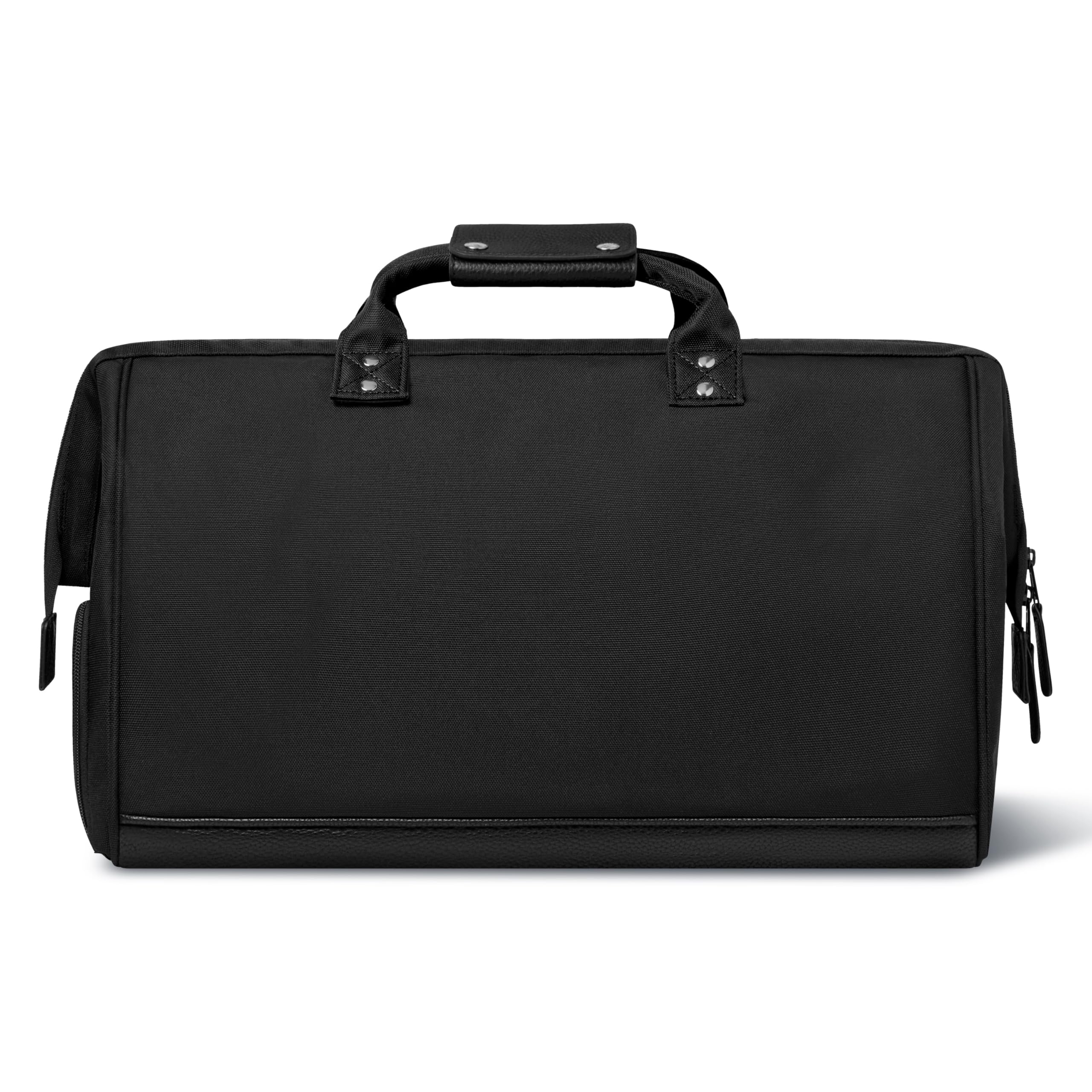 CABAIA - Sac de Voyage Duffle Adventurer Berlin 40L - Compatible Bagage Cabine 45x30x29 - Déperlant & Certifié Vegan - 2 Poches - Compartiment à Chaussures - Sac Week-End, Sac de Sport - Noir