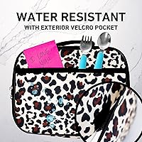 Vista 2 de Lonchera infantil de Fenrici,lonchera aislada, compartimentos de lados suaves, espaciosos, sin bisfenol A, apta para alimentos, 10.8 x 8.2 x 2.8