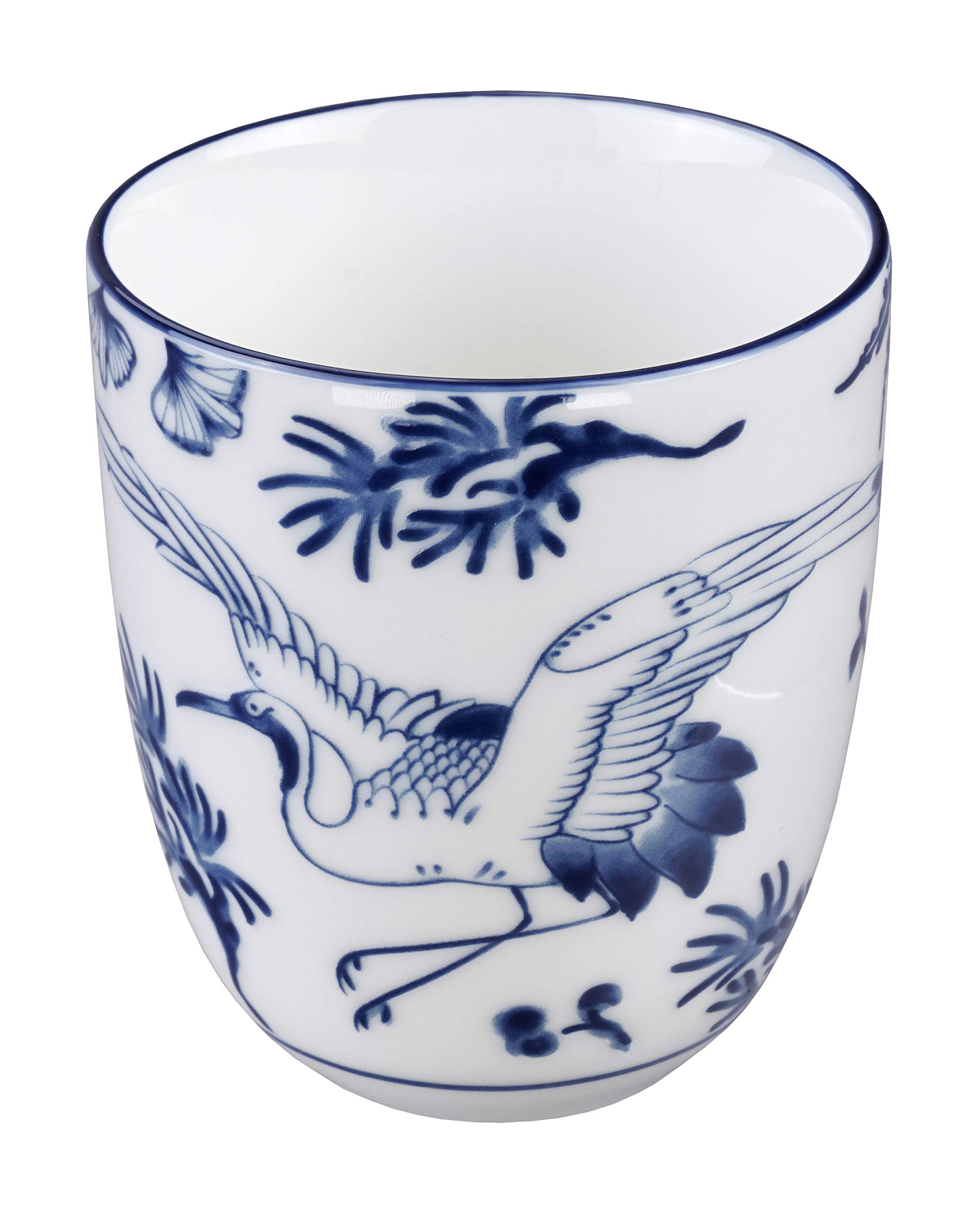 TOKYO design studio - 5-TLG. - Flora Japonica Tee-Set blau-weiß, 1x Tee-Kanne 1,25 l und 4X Tee-Tassen 170 ml, asiatisches Porzellan, Japanisches Blumen-Design, inkl. Geschenk-Verpackung