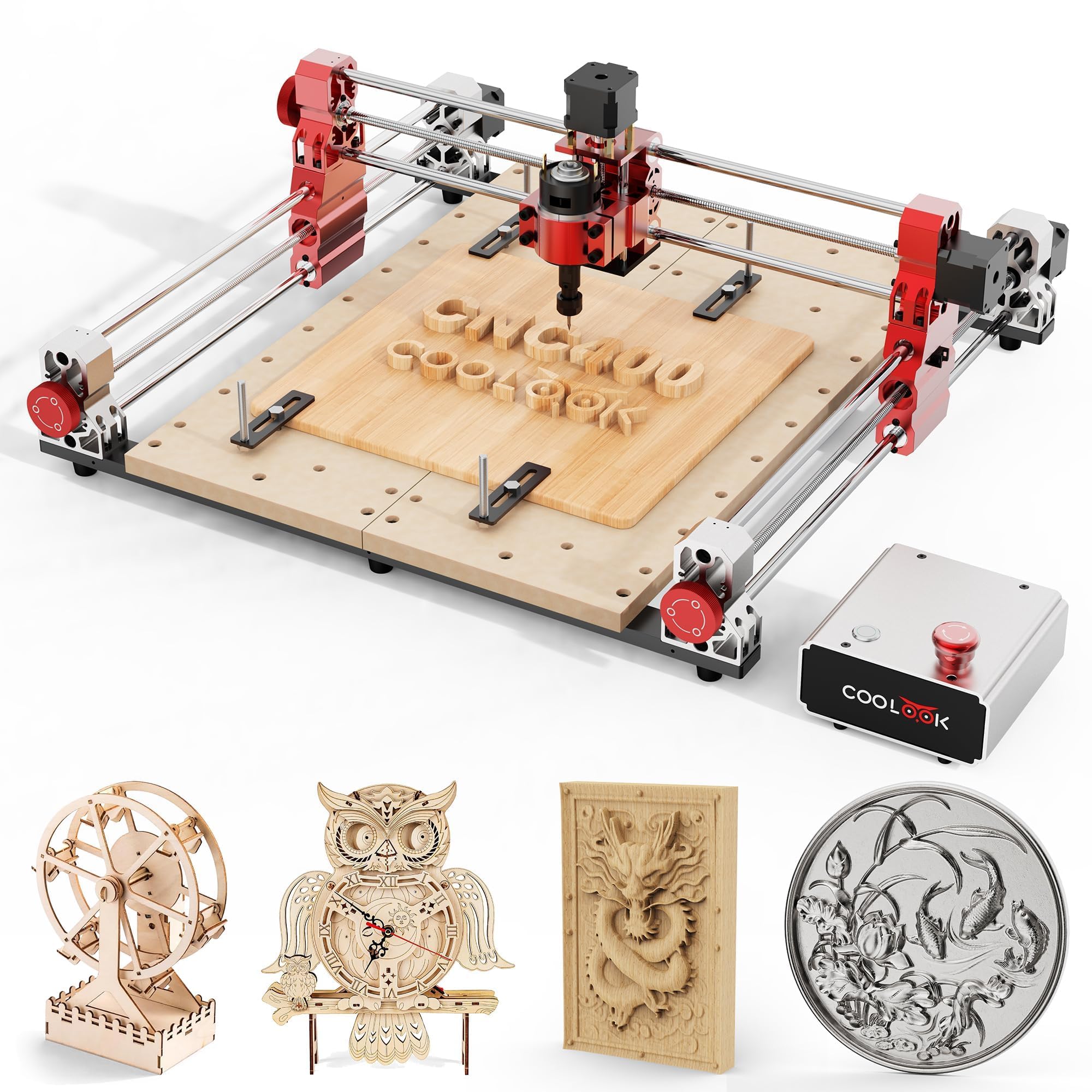 Amazon | CNC400 木工彫刻機 デスクトップ CNCルーター 400x400mm CNC Amazon | CNC400 木工彫刻機 デスクトップ CNCルーター 400x400mm CNC