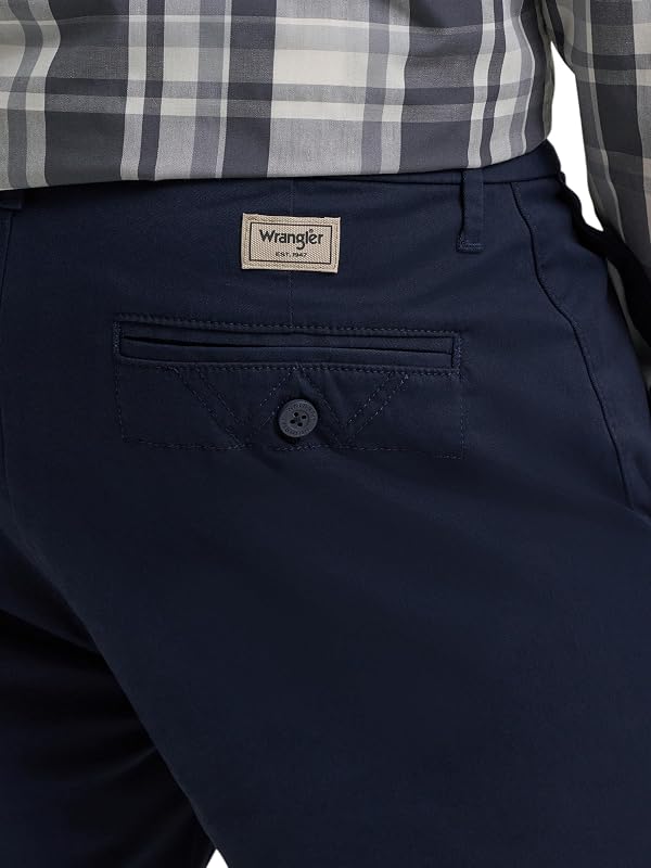 Wrangler Men's Straight Fit Flat Front Chino, Dark Sapphire, 50W x 30L by Wrangler Authentics - Used condition - Image 5