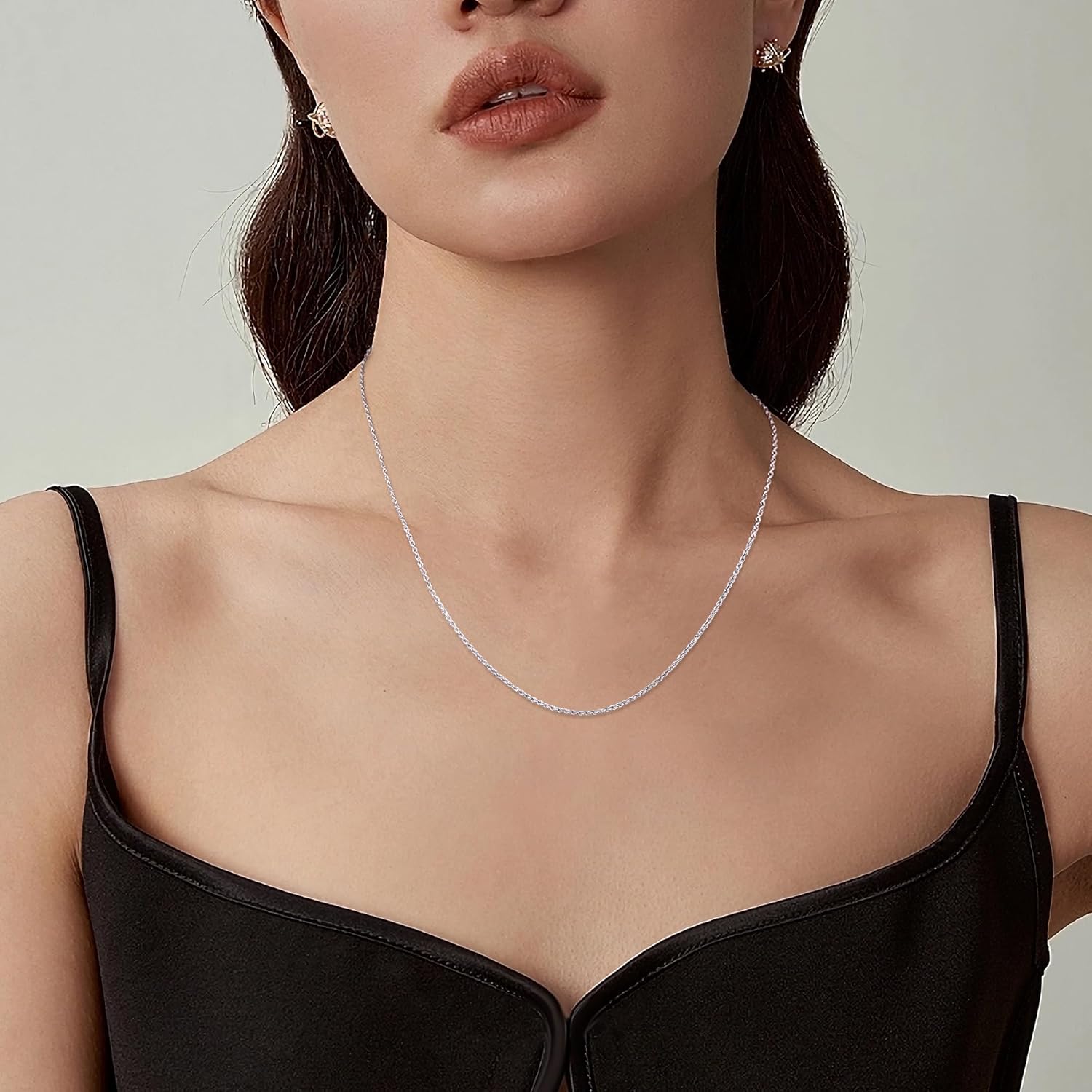 Gacimy 925 Sterling Silver Rope Chain for Women Men, 1.2mm 1.5mm 1.8mm Width 16 18 20 22 24 Inches Length - Image 3