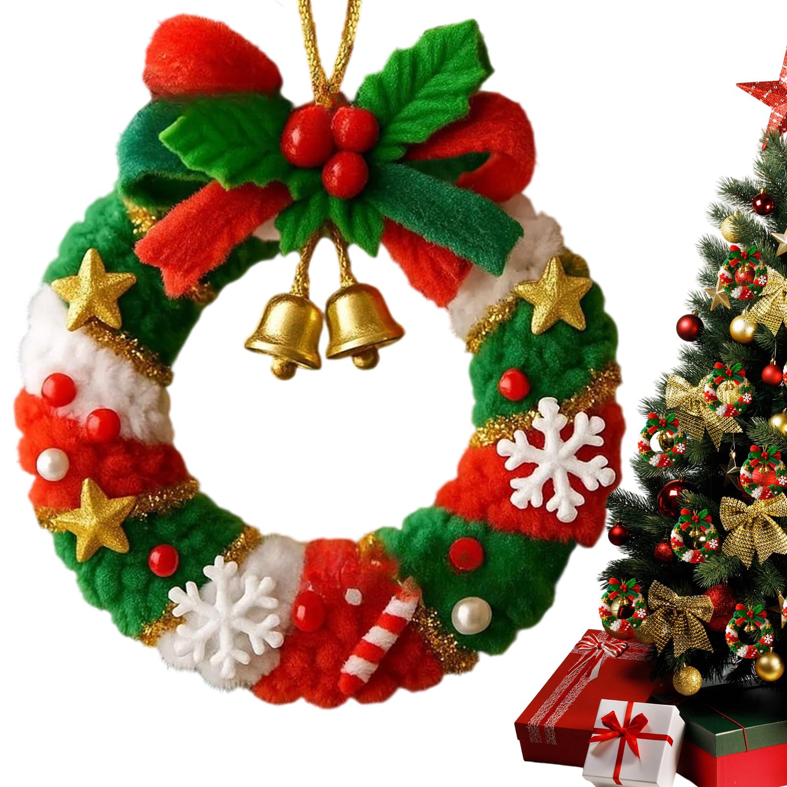 Ornement de sapin au crochet pour une ambiance de Noël chaleureuse en famille