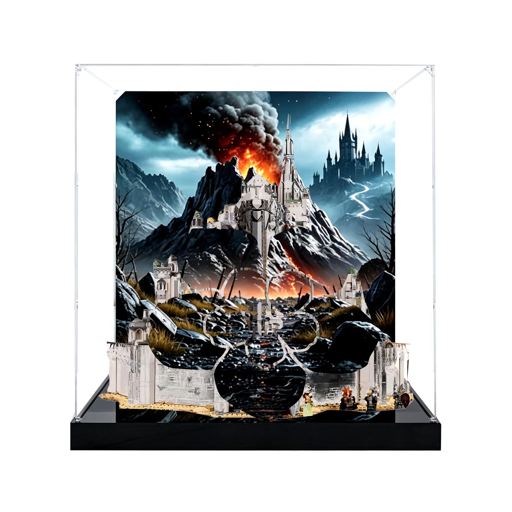 Clear Acrylic Showcase Box for Le-go 11377 Sets (Background 1)