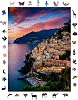 Ahşap Puzzle Yetişkin - Amalfi Kıyıları - 450 Parça, 29 x 39 cm - Yapıştırıcı Folyo Dahil - Benzersiz Şekilli Parçalar & Özel Figürler - R1-05