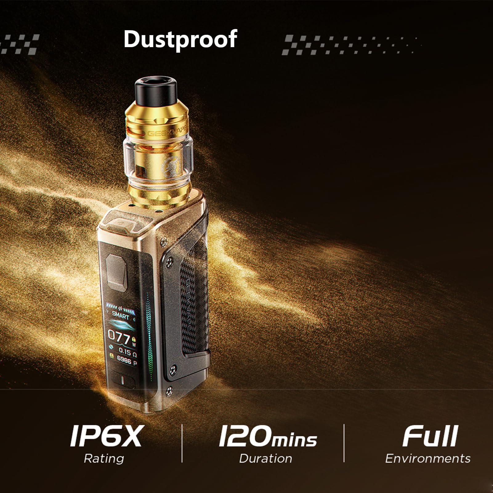 GEEKVAPE Aegis Legend 5 Mod |200W Various Working Mode: ECO/SMART/NORMAL/CUSTOM/TC Support, Support Z Sub Ohm Tank/Z Nano 2 Tank/Z Fli 2 Tank, (No Tank/No Coil) (Frost Silber)