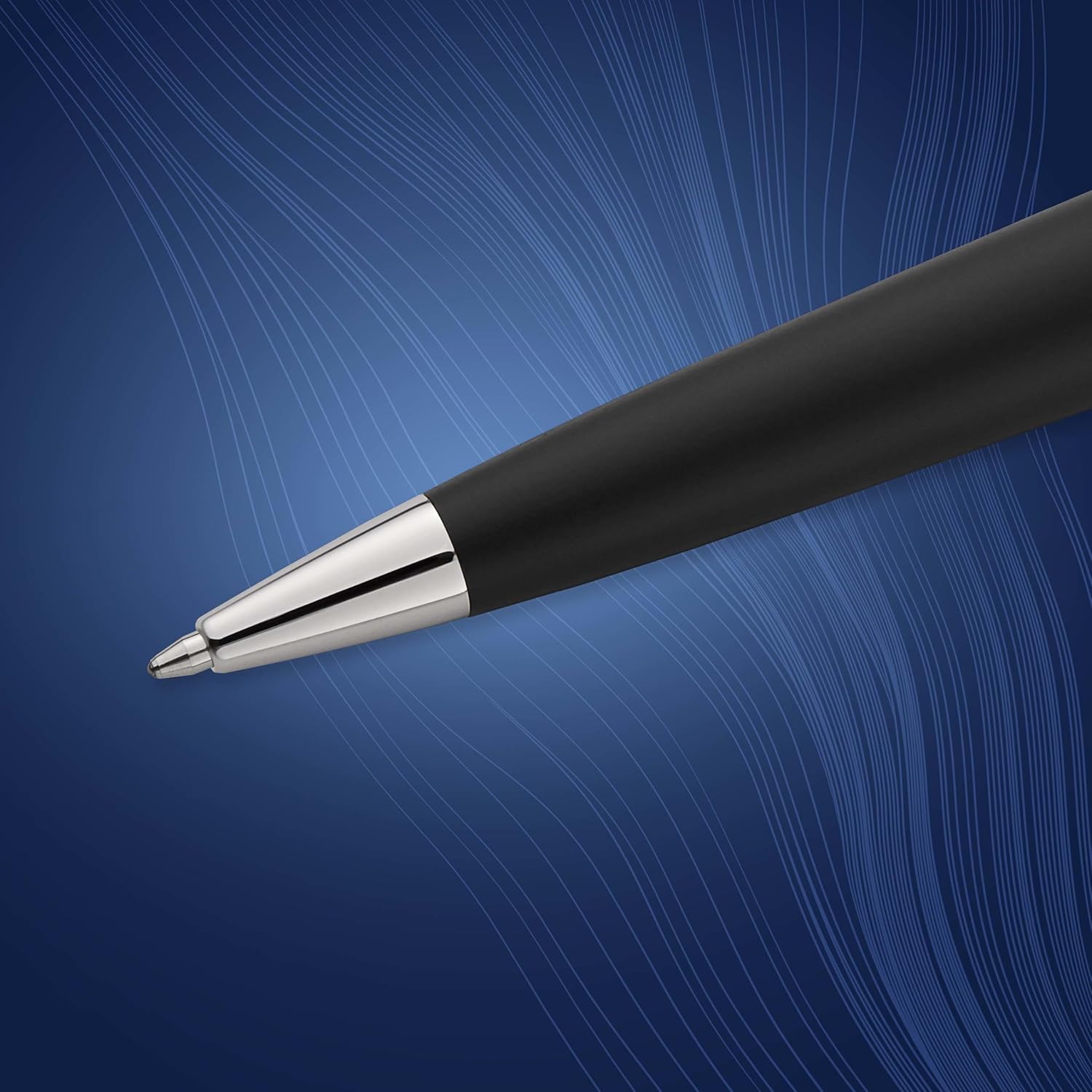Waterman Expert Ballpoint Pen Matte Black CT Medium Nib Blue Ink